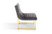 Moriah Accent Chair Sleek Elegant Tufted Velvet Upholstery Plush Cushion Brass Finished Polished Metal Frame