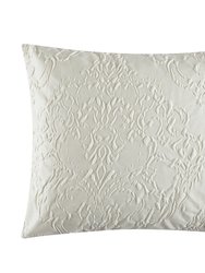 Mya 9 Piece Comforter Set Embossed Medallion Scroll Pattern Design Bed In A Bag