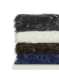 Penina Shaggy Throw Blanket New Faux Fur Collection Cozy Super Soft Ultra Plush Micromink Backing Decorative Design