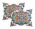 Reece 3 Piece Reversible Duvet Cover Set Large Scale Paisley Print Geometric Pattern Backing Zipper Closure Bedding