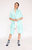 Roux Wrap Snuggle Robe Cozy Super Soft Ultra Plush Flannel Fleece Wearable Blanket - Aqua