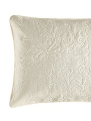Sachi 7 Piece Quilt Set Floral Scroll Pattern Design Bed In A Bag - Sheet Set