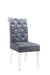 Sharon Dining Side Chair Button Tufted Velvet Upholstered Acrylic Legs - Set Of 2