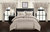 Tinos 20 Piece Comforter Set Striped Ruched Ruffled Embossed Bed In A Bag Bedding - Taupe