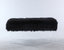 Trento Modern Contemporary Faux Fur Acrylic Leg Bench - Black