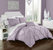 Whitley 3 Piece Duvet Cover Set Ruffled Pinch Pleat Design Embellished Zipper Closure Bedding