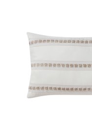 Yvette 12 Piece Comforter Set Ruffled Pleated Flange Border Design Bed In A Bag