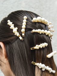 Small Bubble Pearl Hair Clip