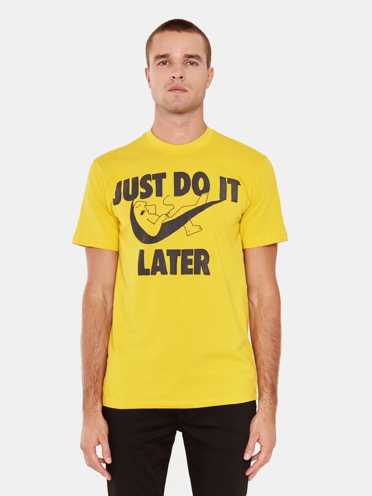 Do it Later T-Shirt - Yellow