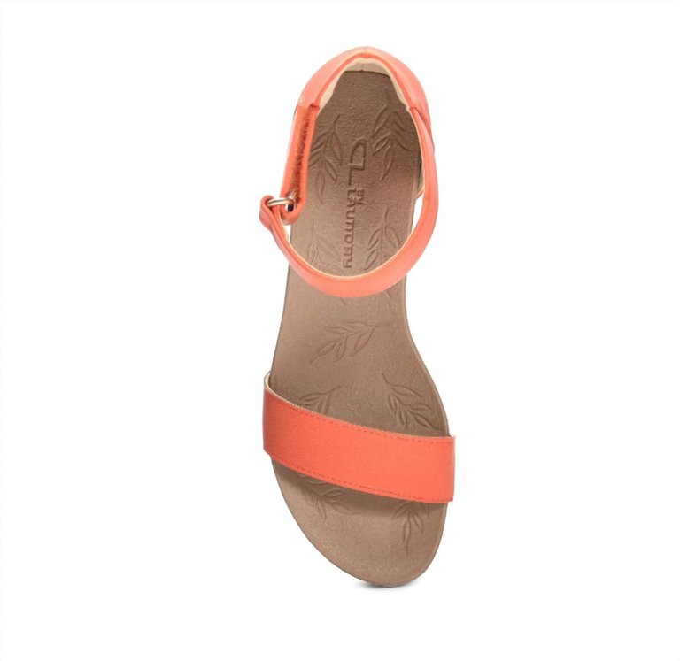 Kaya Wedge Sandal In Orange