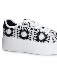 Recreation Crochet Sneaker - Black/White Multi