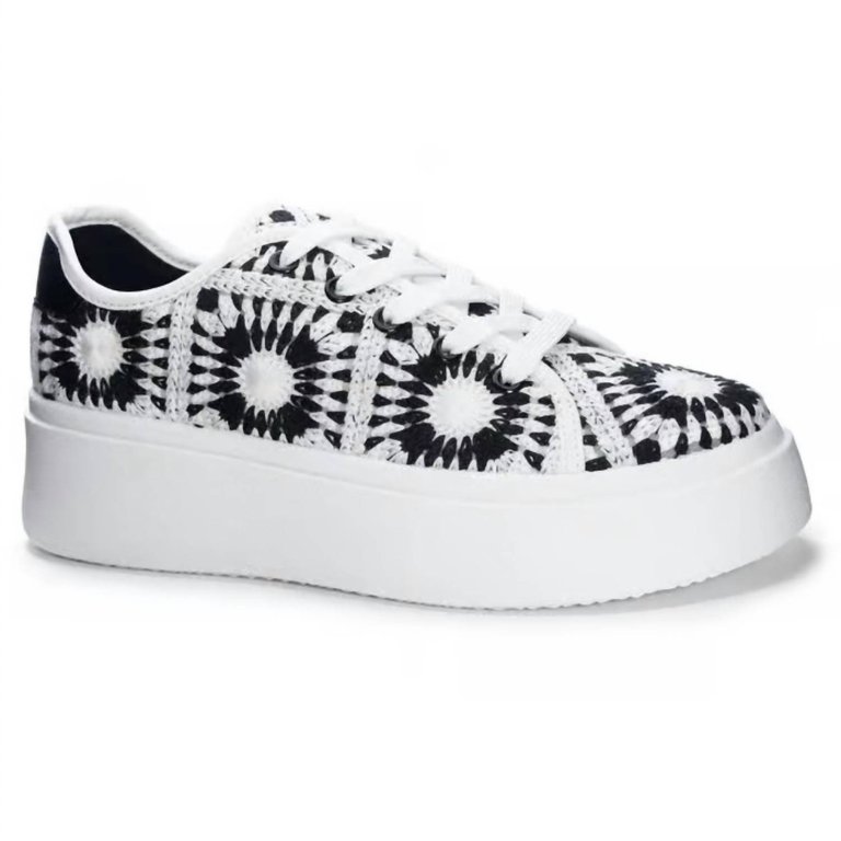 Recreation Crochet Sneaker - Black/White Multi