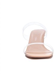 Simple Sophistication Clear Sandals