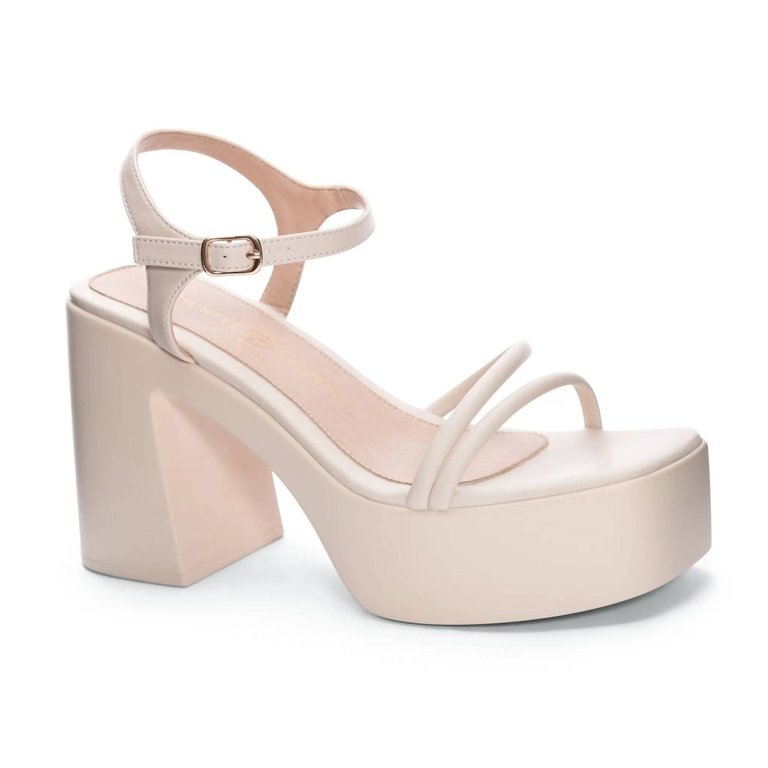 Women's Avianna Platform Sandal In Cream - Cream