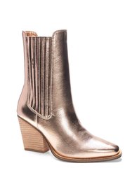 Women's Cali Metallic Bootie In Copper - Copper