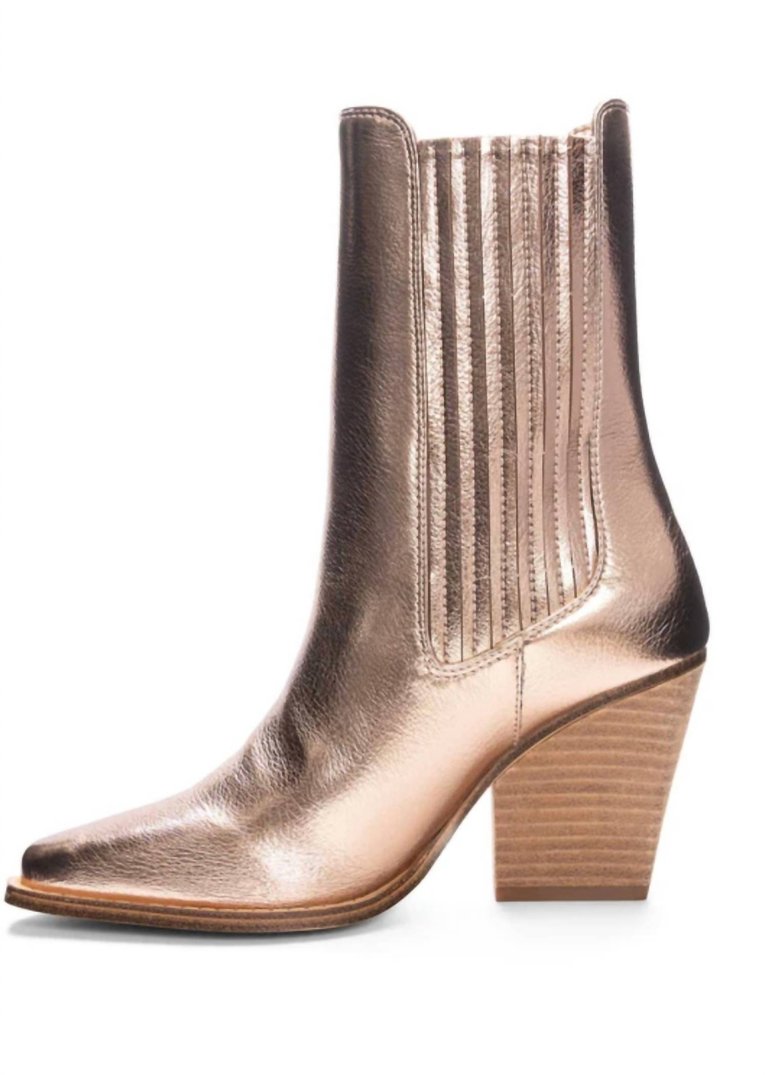 Women's Cali Metallic Bootie In Copper