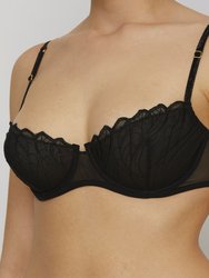 AGAPè Balconette Bra in Embroidered Tulle