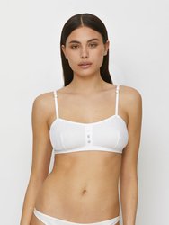 ARIZONA Bandeau Bralette Organic Cotton - White