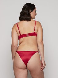 Calipso Underwire Bra In Satin Red Collection