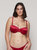 Calipso Underwire Bra In Satin Red Collection