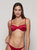 Calipso Underwire Bra In Satin Red Collection - Red