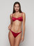 Calipso Underwire Bra In Satin Red Collection