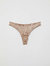 Cheeky Lover Thong In Satin - Warm Ivory