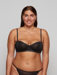 COCò Balconette Bra In Tulle - Universal Diversity - Black