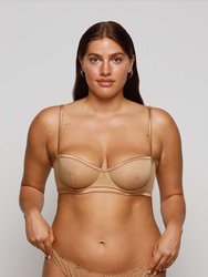 COCò Balconette Bra In Tulle - Universal Diversity - Bronze