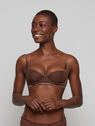 COCò Balconette Bra In Tulle - Universal Diversity - Chocolate