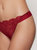 Fenice Thong In Embroidered Tulle Red Collection