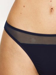 Iris Brazilian Knickers In Satin And Tulle - Ivory