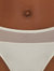 Iris Brazilian Knickers In Satin And Tulle - Ivory