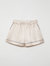 LOLITA GOES BED Buttoned Shorts in Satin - Ivory