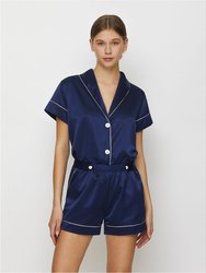 LOLITA GOES BED Buttoned Shorts in Satin