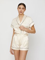 LOLITA GOES BED Buttoned Shorts in Satin