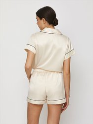 LOLITA GOES BED Buttoned Shorts in Satin