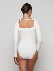 Long Sleeve Bodysuit In Organic Cotton