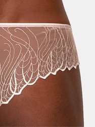 LUCE Brazilian Knickers in Satin and Embroidered Tulle