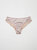 LUCE Brazilian Knickers in Satin and Embroidered Tulle - Pink