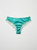LUCE Brazilian Knickers in Satin and Embroidered Tulle -  Emerald Green