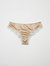 LUCE Brazilian Knickers in Satin and Embroidered Tulle - Warm Ivory