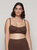 Underwire Bra In Organic Cotton - Chocolate