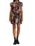 Floral Mini Tea Dress - Multicolor Red