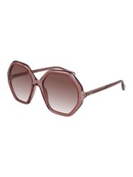 Geometric Sunglasses With Gradient Lens - Pink