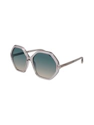 Geometric Sunglasses With Gradient Lens - Pink