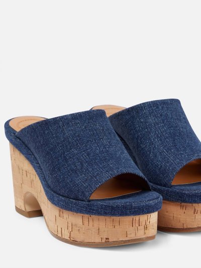 Chloé Oli Platform Mules In Denim product