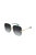 Rimless Metal Sunglasses With Grey Gradient Lens In Gold - Gold