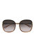 Square Sunglasses With Grey Gradient Lens In Black