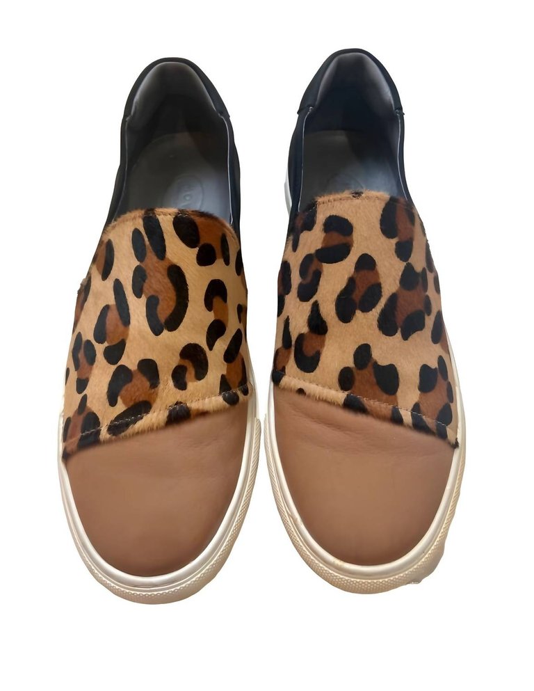 Noor Sneaker In Brown Leopard - Brown Leopard